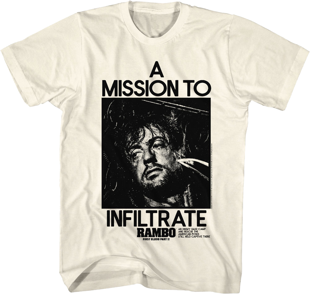 Mission Infiltrate Rambo T-Shirts, Hoodie, Sweatshirt