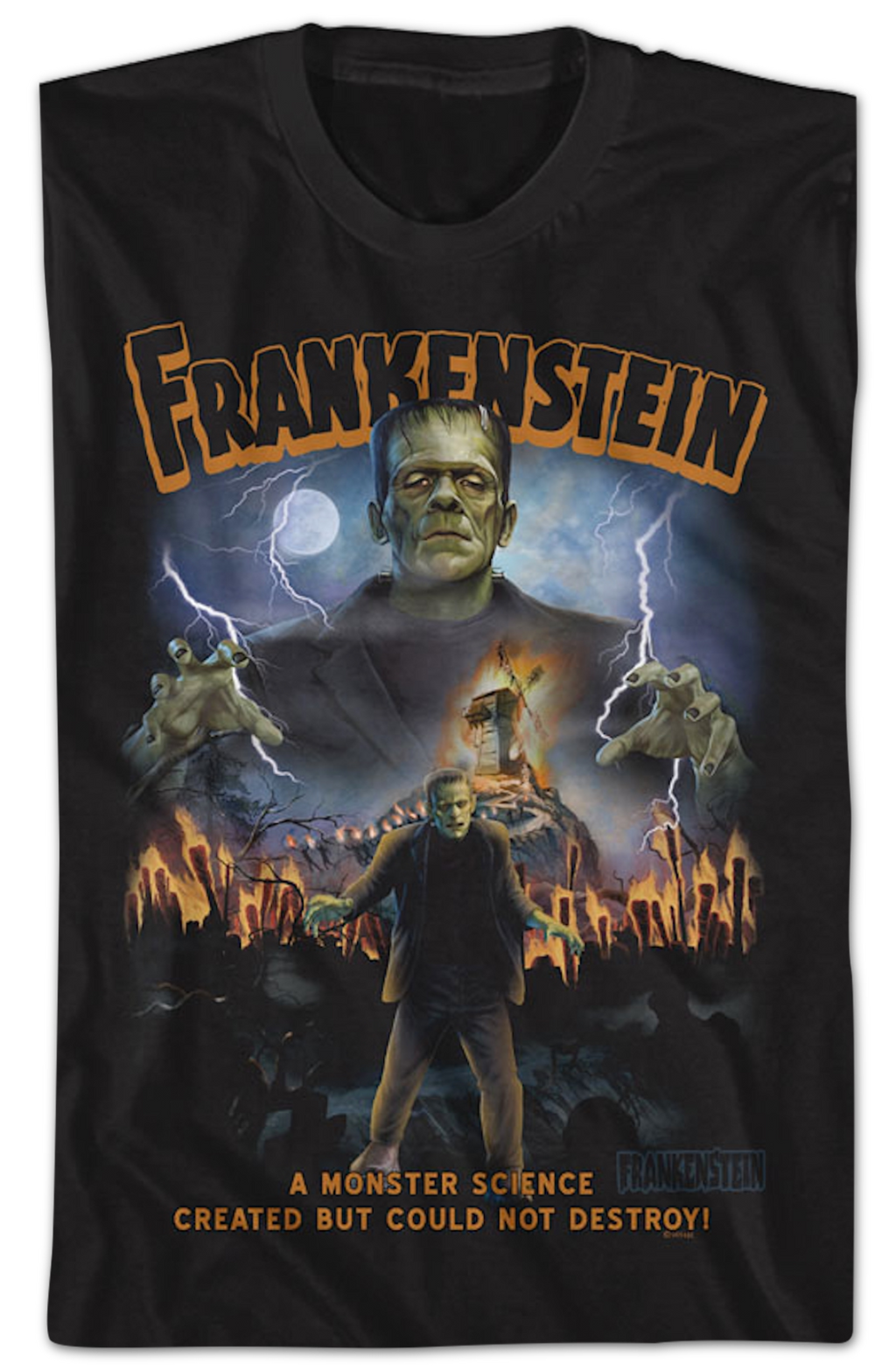 A Monster Science Created Frankenstein T-Shirt Hoodie, Sweatshirt | CiraTrend.com (Image 2)