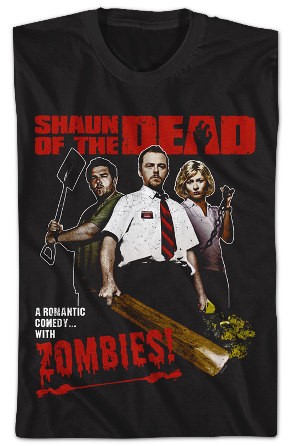 A Romantic Comedy With Zombies Shaun Of The Dead T-Shirt Hoodie, Sweatshirt | CiraTrend.com (Image 2)