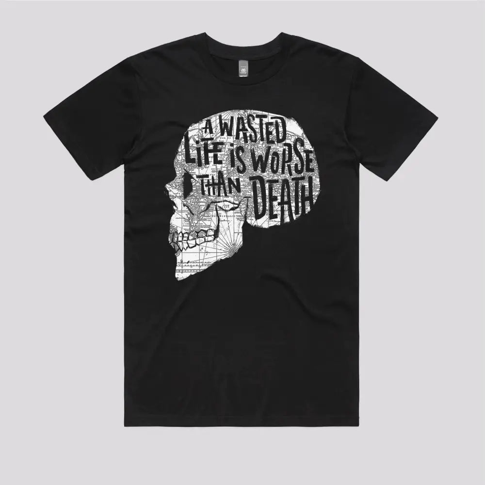 A Wasted Life Is Worse Than Death T-Shirt Hoodie, Sweatshirt | CiraTrend.com (Image 2)