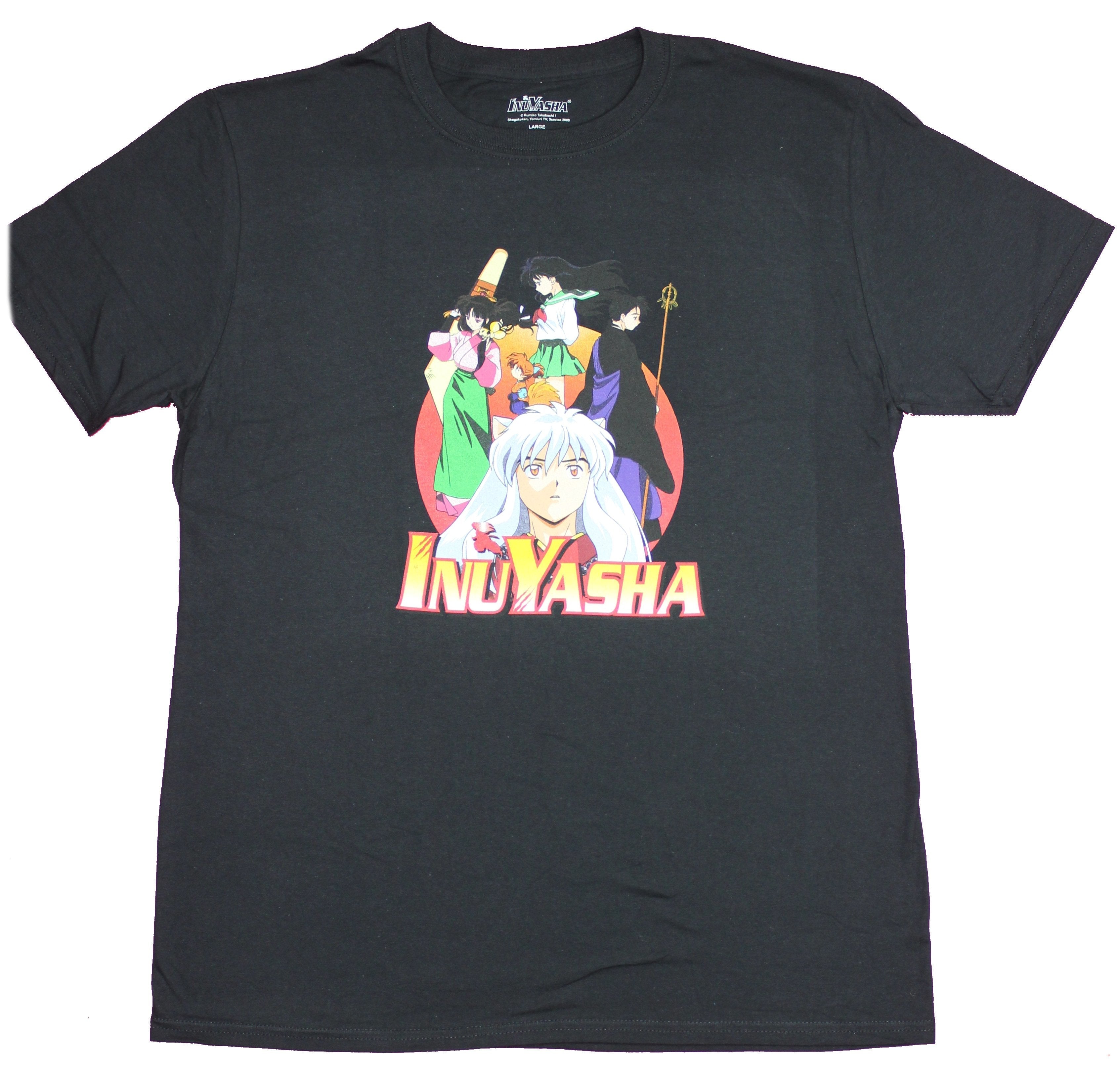 Inuyasha Mens T-Shirt - Group Above Staring Ahead Over Name Image Hoodie, Sweatshirt | CiraTrend.com