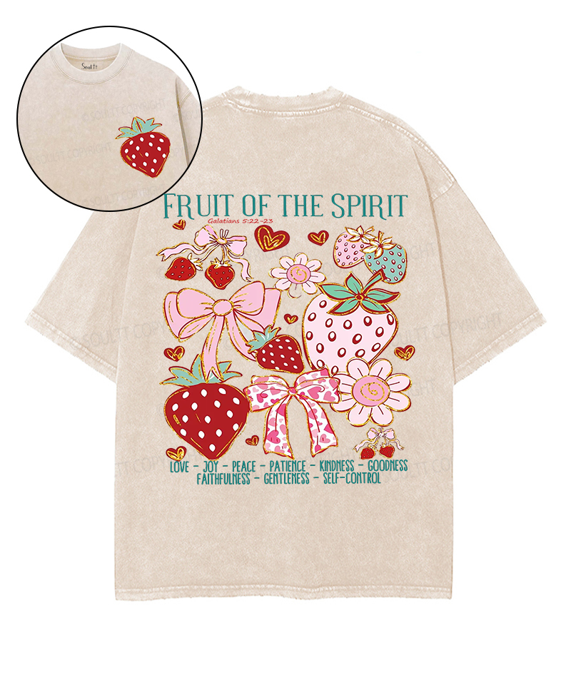 Fruit Spirit Double Sided Washed Christian Style031 T-Shirts, Hoodie, Sweatshirt