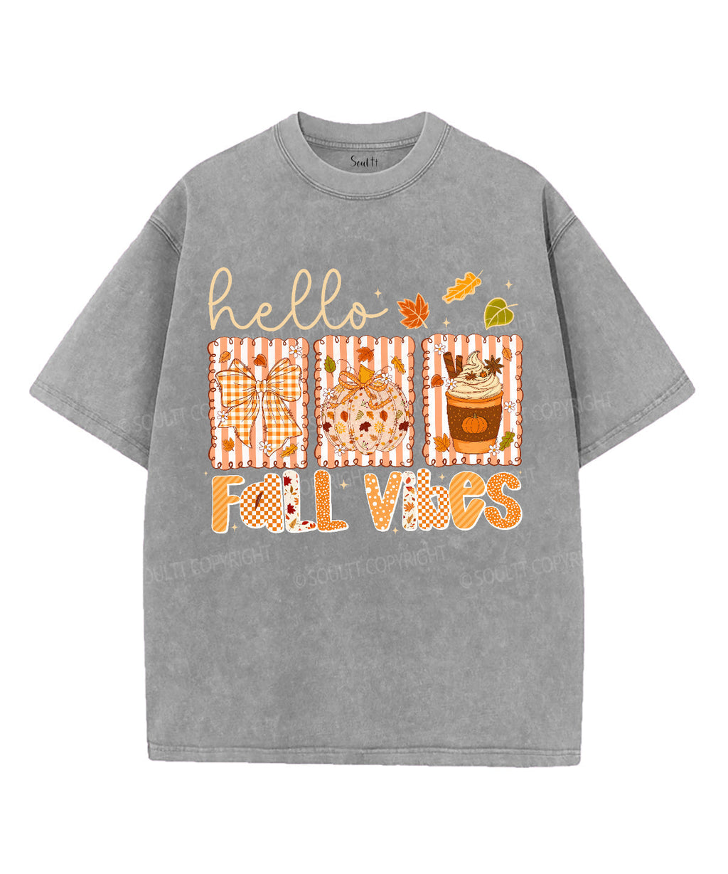 Fall Vibes Unisex Washed Christian T-shirt Hoodie, Sweatshirt | CiraTrend.com (Image 4)