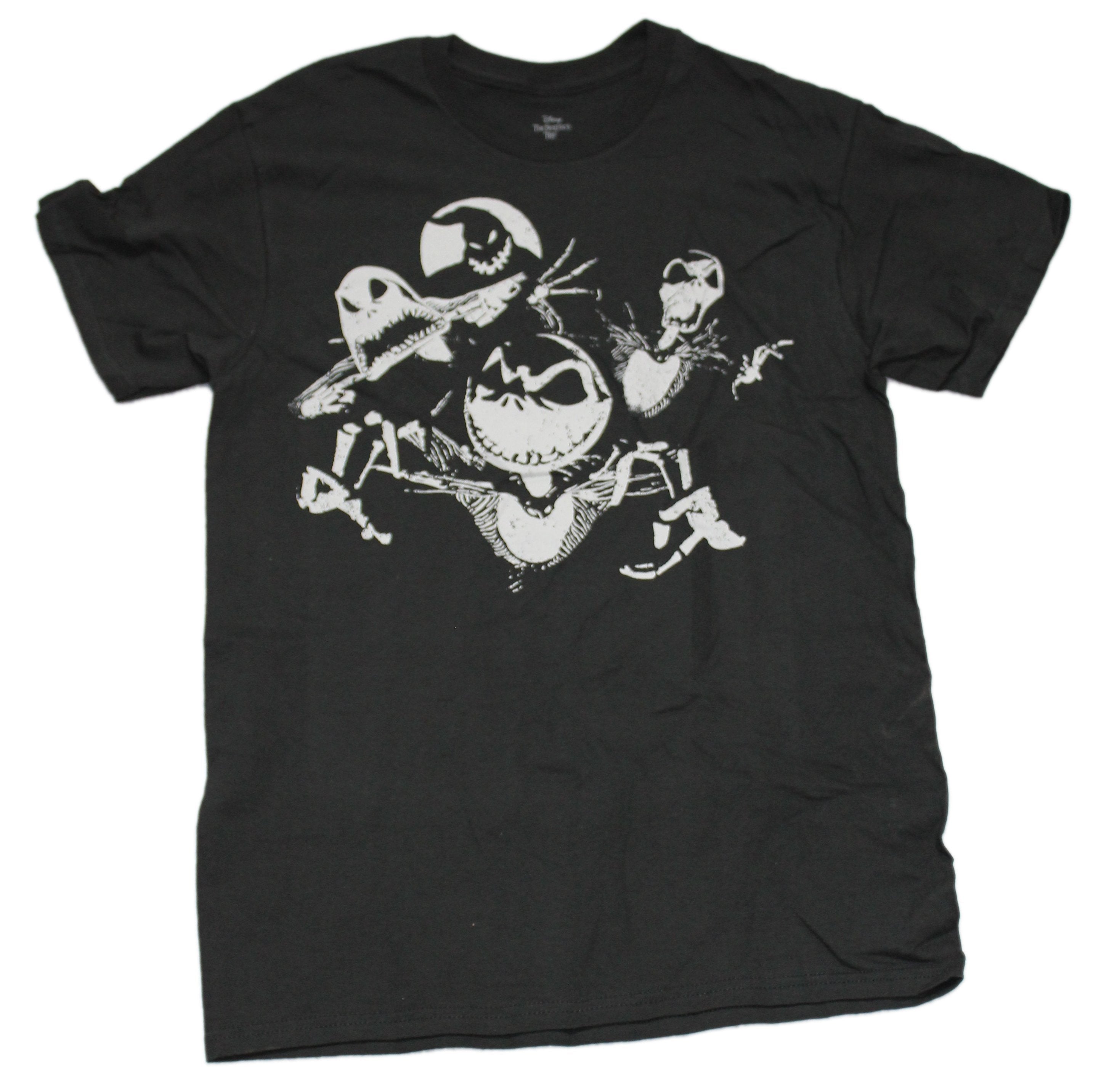 Nightmare Before Christmas Mens T-Shirt - Three Jack Moon Distressed Hoodie, Sweatshirt | CiraTrend.com
