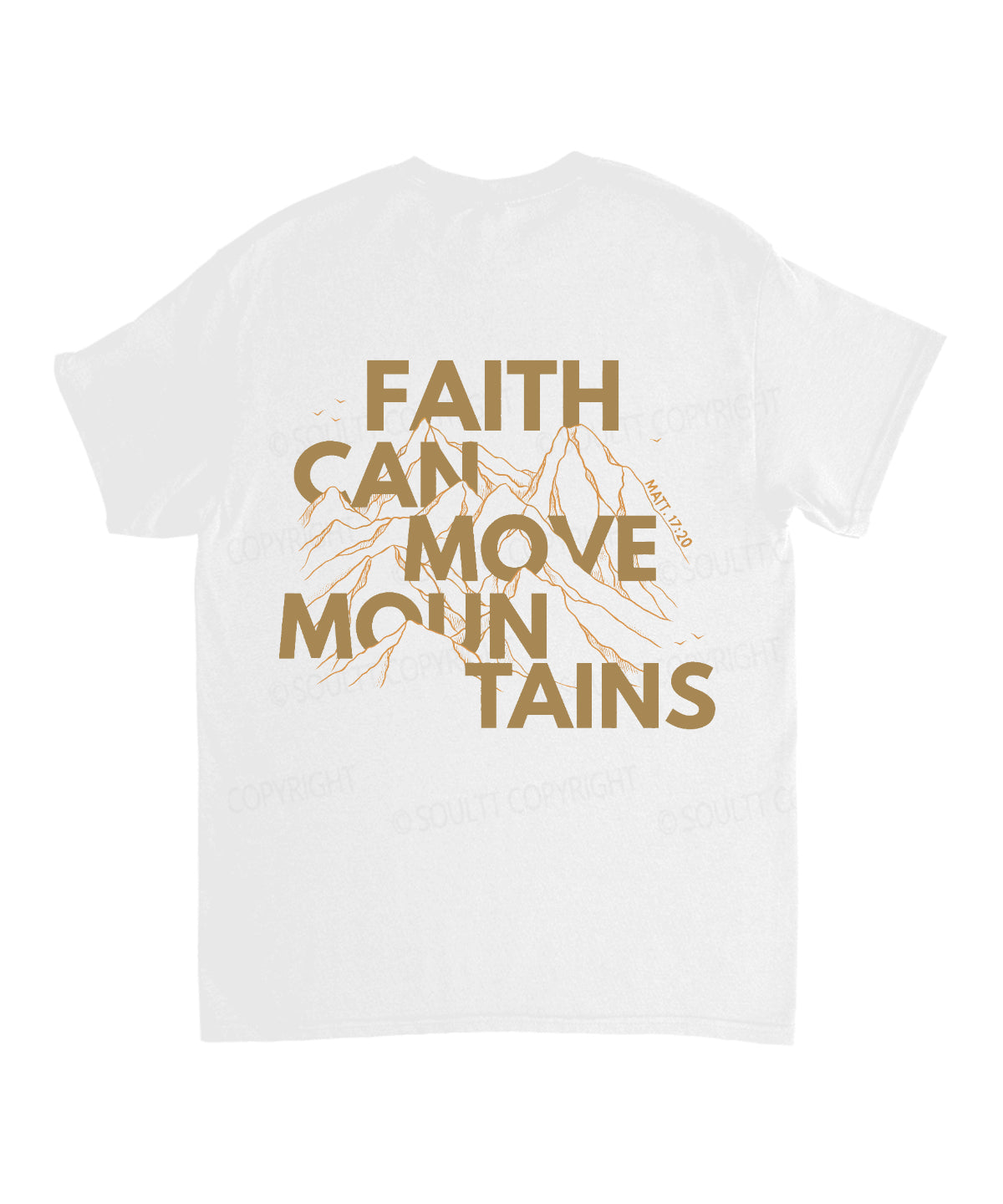 Faith Can Move Mountains Double Sided Unisex Cotton Christian T-Shirt Hoodie, Sweatshirt | CiraTrend.com (Image 3)