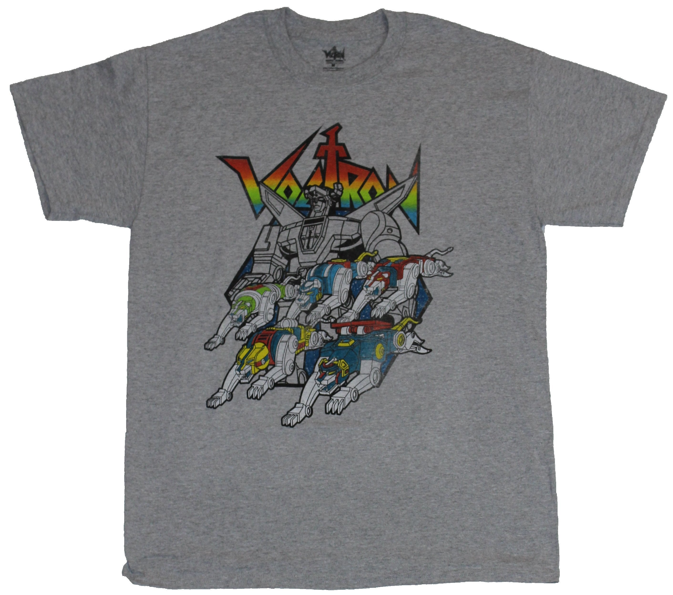 Voltron Mens T-Shirt - 5 Lion Group Under Standing Voltron Image Hoodie, Sweatshirt | CiraTrend.com