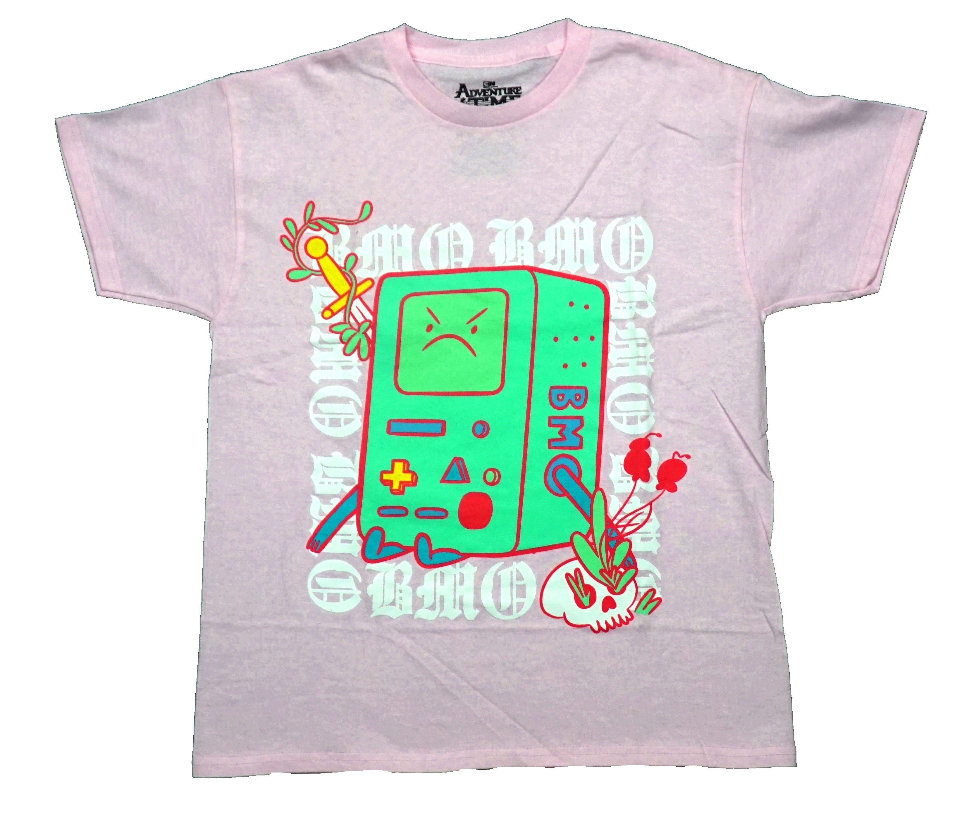 Adventure Time Mens T-Shirt - BMO Surrounded by Gothic Font Hoodie, Sweatshirt | CiraTrend.com