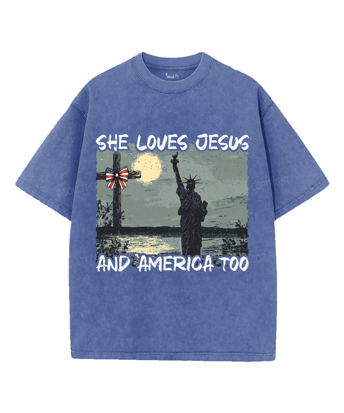 She Love Jesus Unisex Washed Christian T-shirt Hoodie, Sweatshirt | CiraTrend.com (Image 3)