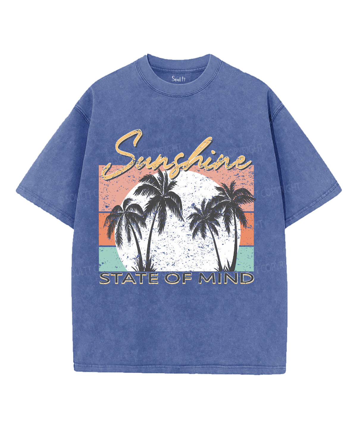 Sunshine State Of MindUnisex Washed Christian T-shirt Hoodie, Sweatshirt | CiraTrend.com (Image 4)