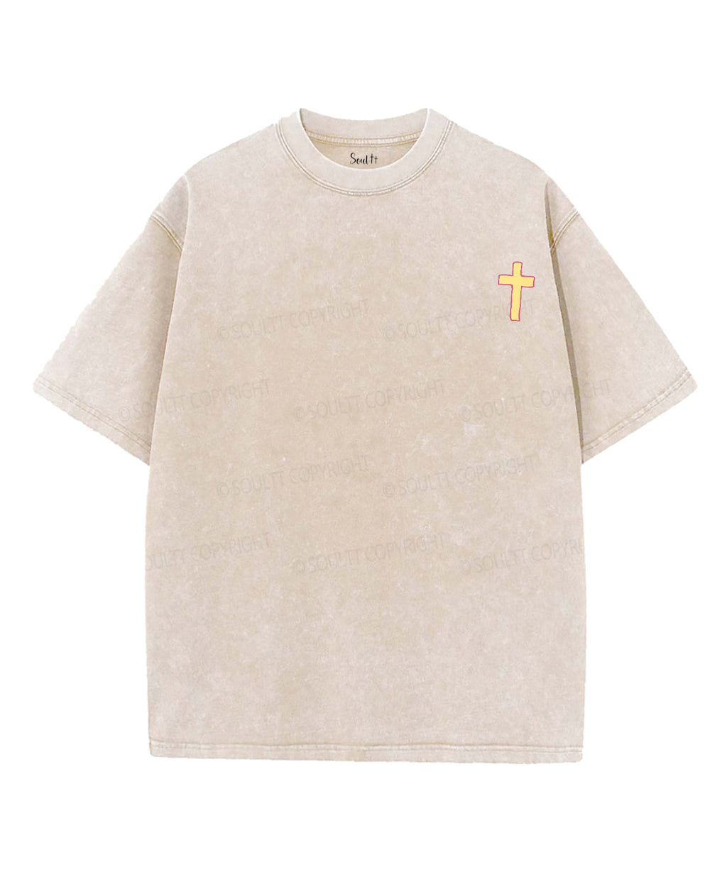 No Fear Double Sided Unisex Washed Christian T-shirt Hoodie, Sweatshirt | CiraTrend.com (Image 3)