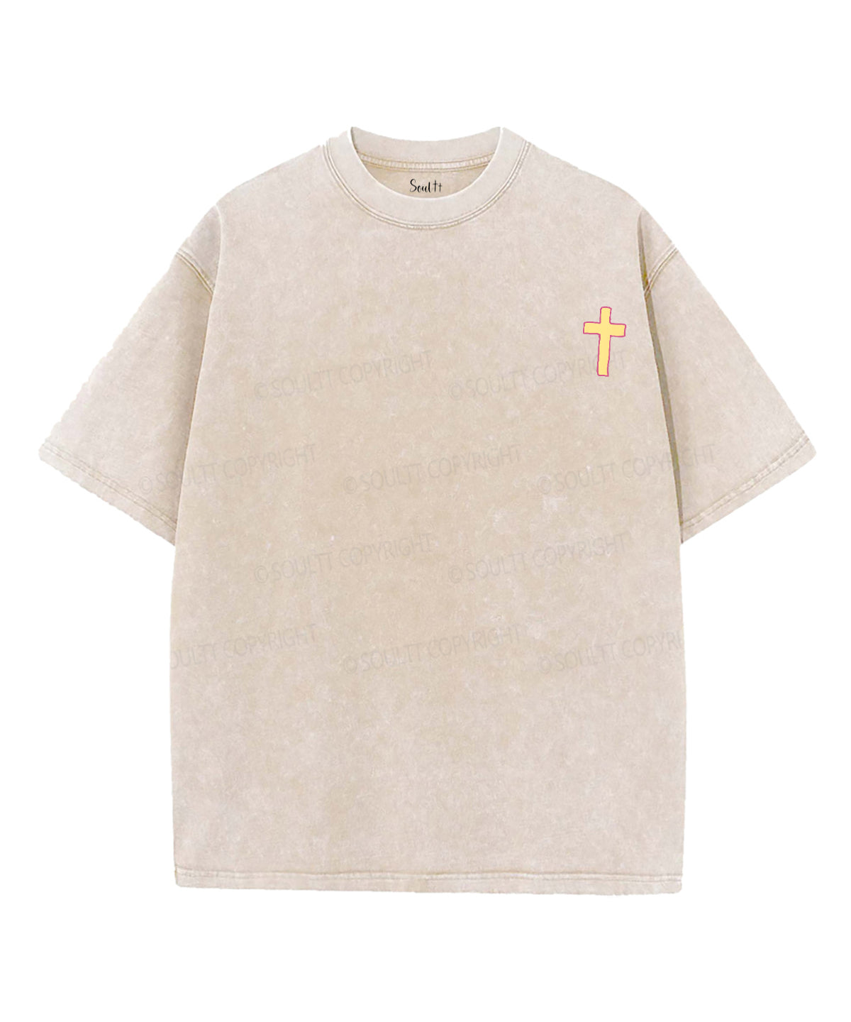 No Fear Double Sided Unisex Washed Christian T-shirt Hoodie, Sweatshirt | CiraTrend.com (Image 3)