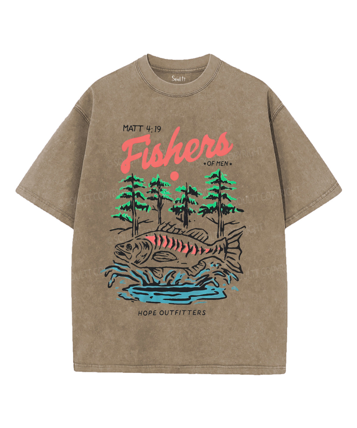 Fishers Of Men Unisex Washed Christian T-shirt Hoodie, Sweatshirt | CiraTrend.com (Image 5)