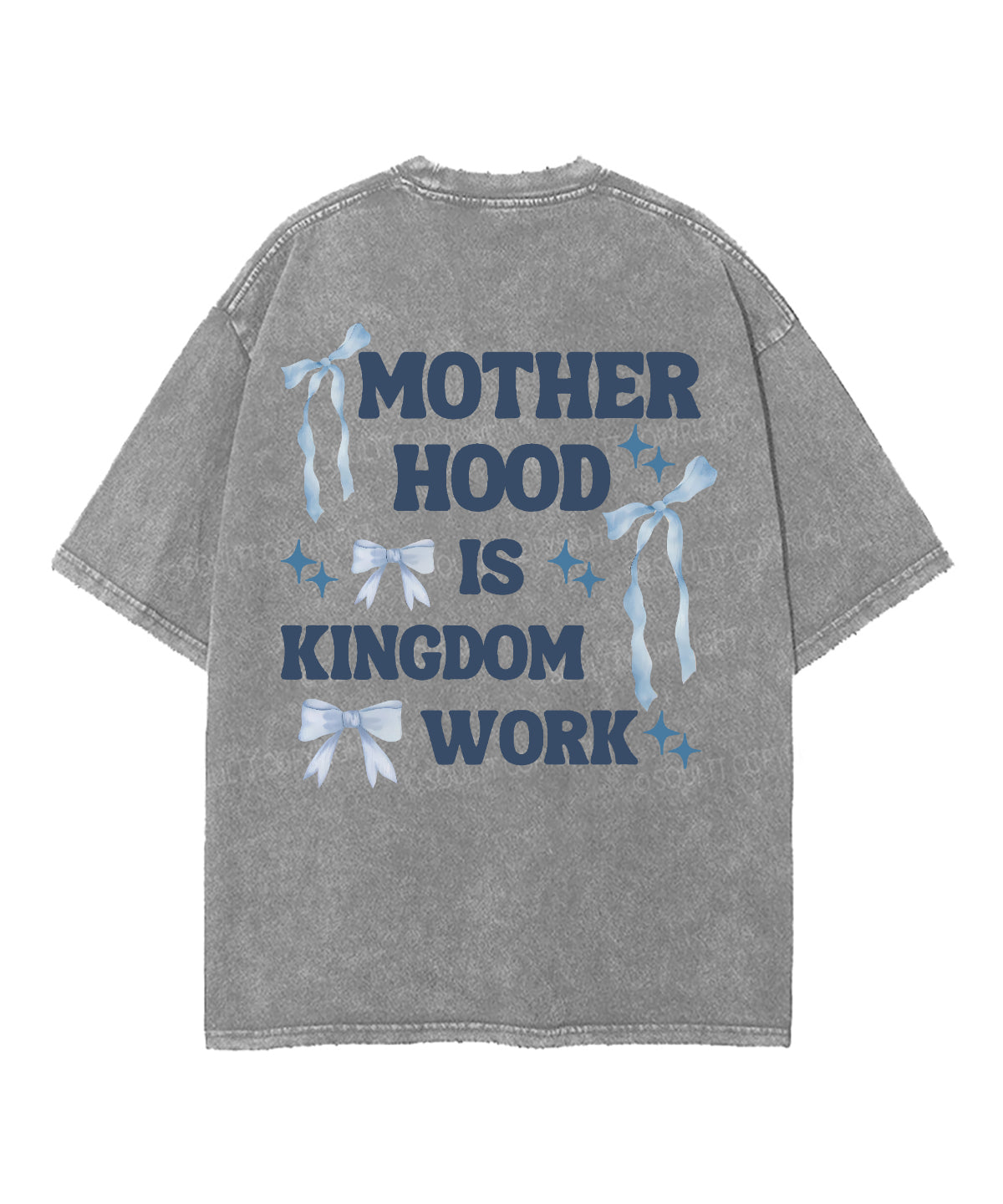 Motherhood Is Kingdom Work Double Sided Unisex Washed Christian T-shirt Style003 Hoodie, Sweatshirt | CiraTrend.com (Image 5)