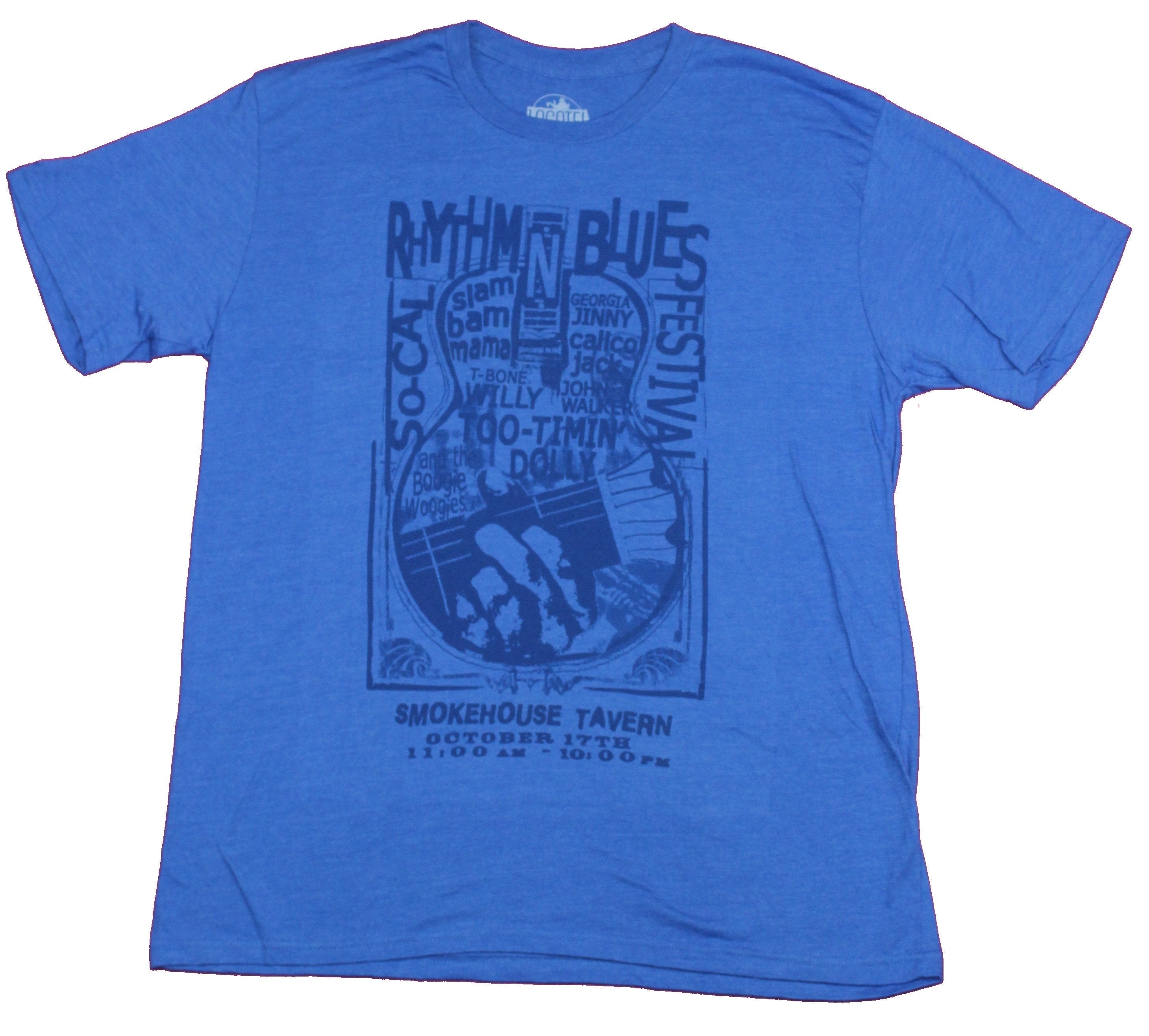 Rhythm and Blues Mens T-Shirt- Smokehouse Tavern Gig Poster Image Hoodie, Sweatshirt | CiraTrend.com