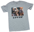 Dazed & Confused Mens T-Shirt - L-I-V-I-N LIVIN Group Photo Box Hoodie, Sweatshirt | CiraTrend.com