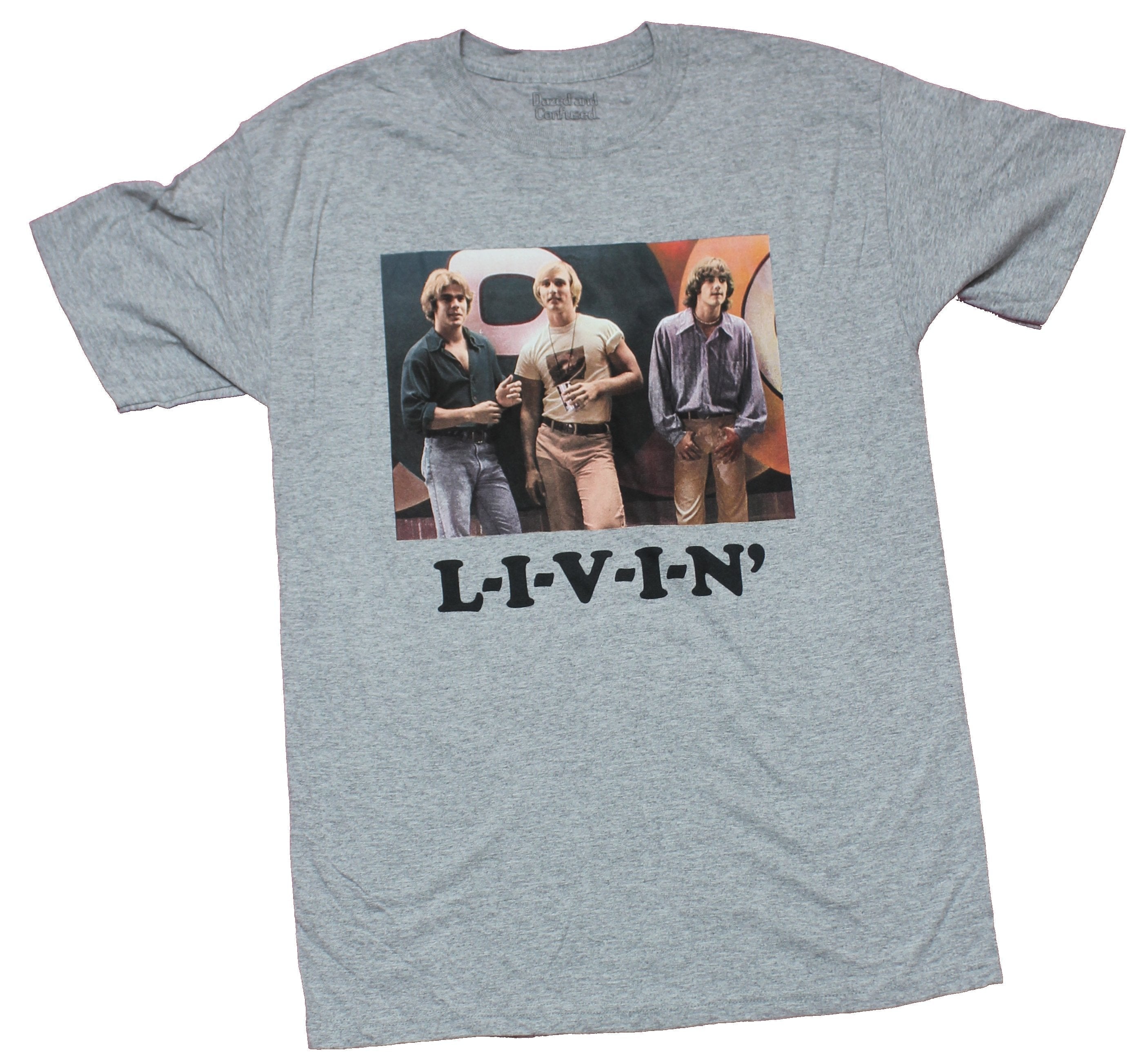 Dazed & Confused Mens T-Shirt - L-I-V-I-N LIVIN Group Photo Box Hoodie, Sweatshirt | CiraTrend.com
