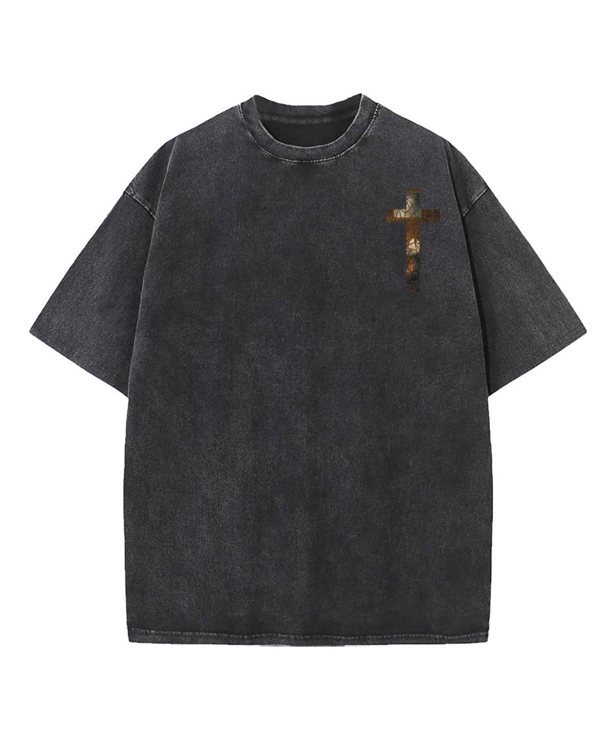 The Nativity God Turns Double Sided Washed Christian T-shirt Hoodie, Sweatshirt | CiraTrend.com (Image 4)