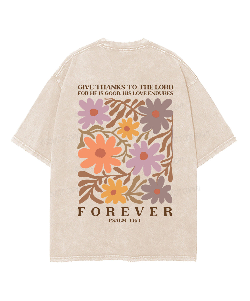 His Love Endures Double Sided Washed Christian T-Shirts, Hoodie, Sweatshirt