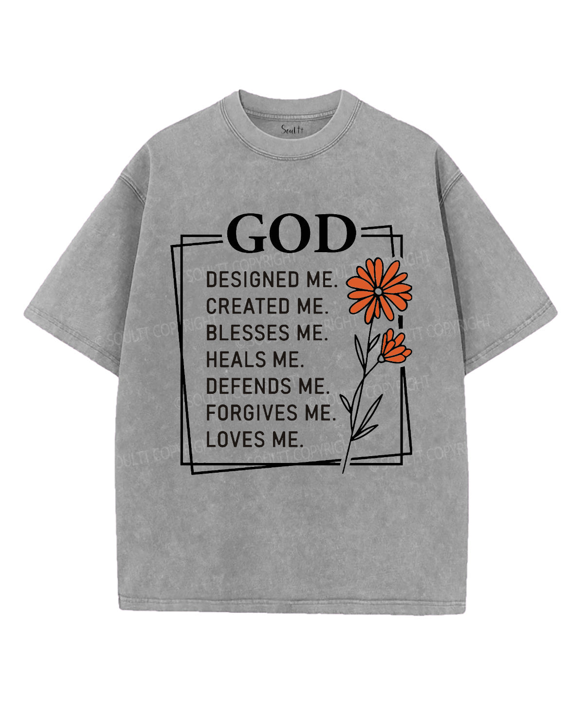 God Designed Me Washed Christian T-Shirts, Hoodie, Sweatshirt