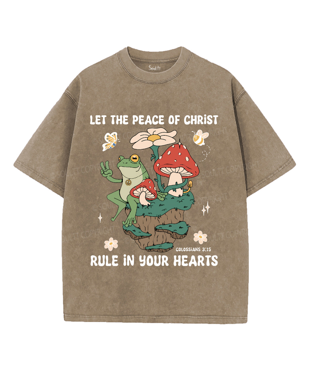 The Peace Of Christ Unisex Washed Christian T-shirt Hoodie, Sweatshirt | CiraTrend.com (Image 5)
