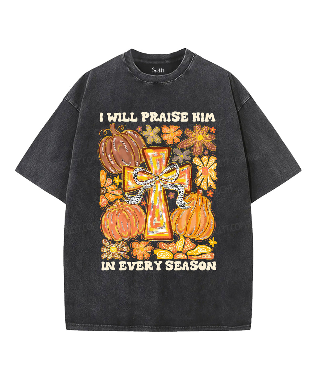 I Will Praise Him Unisex Washed Christian T-shirt Style001 Hoodie, Sweatshirt | CiraTrend.com (Image 2)