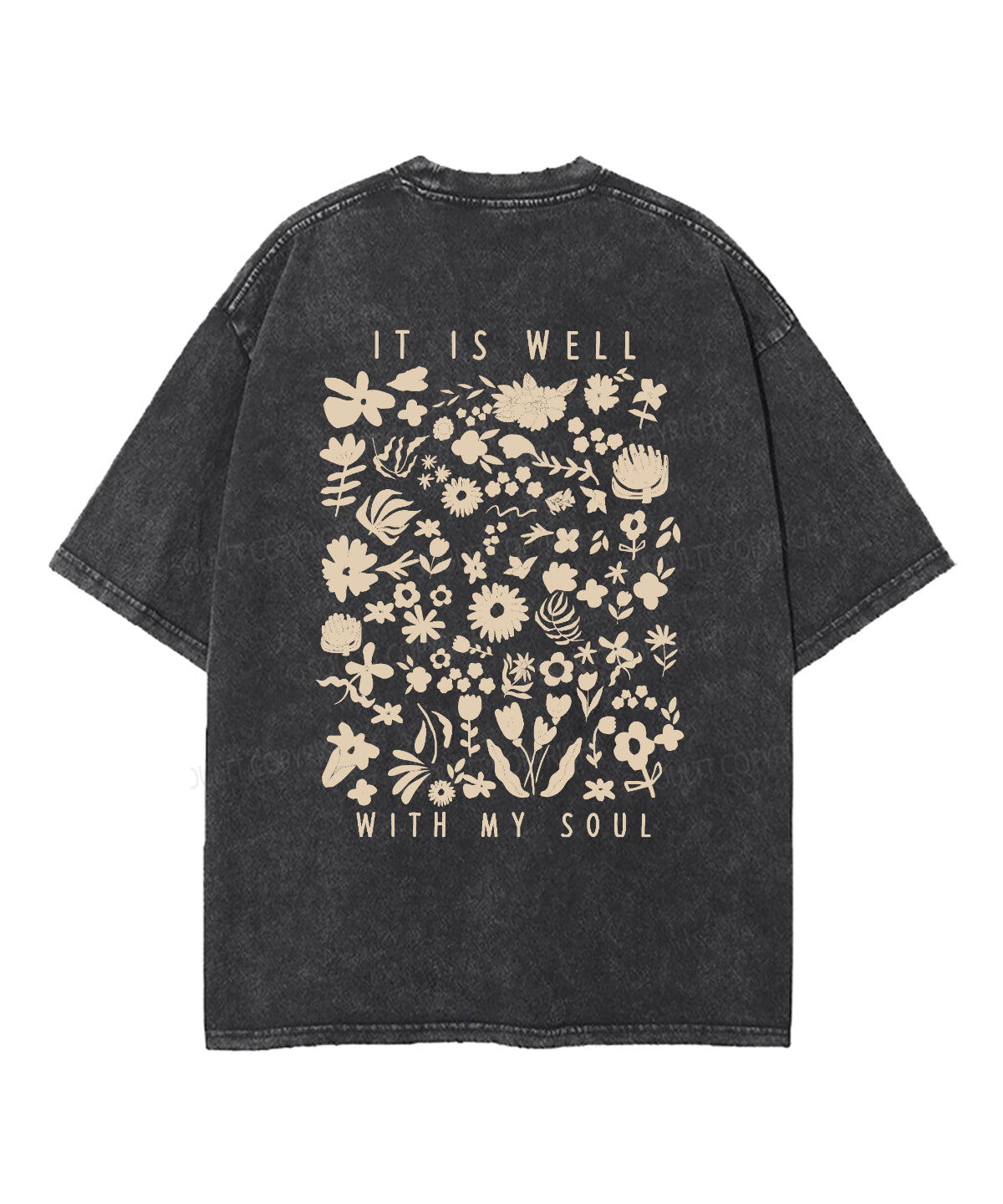 It Is Well With My Soul Double Sided Unisex Washed Christian T-shirt Style009 Hoodie, Sweatshirt | CiraTrend.com (Image 5)