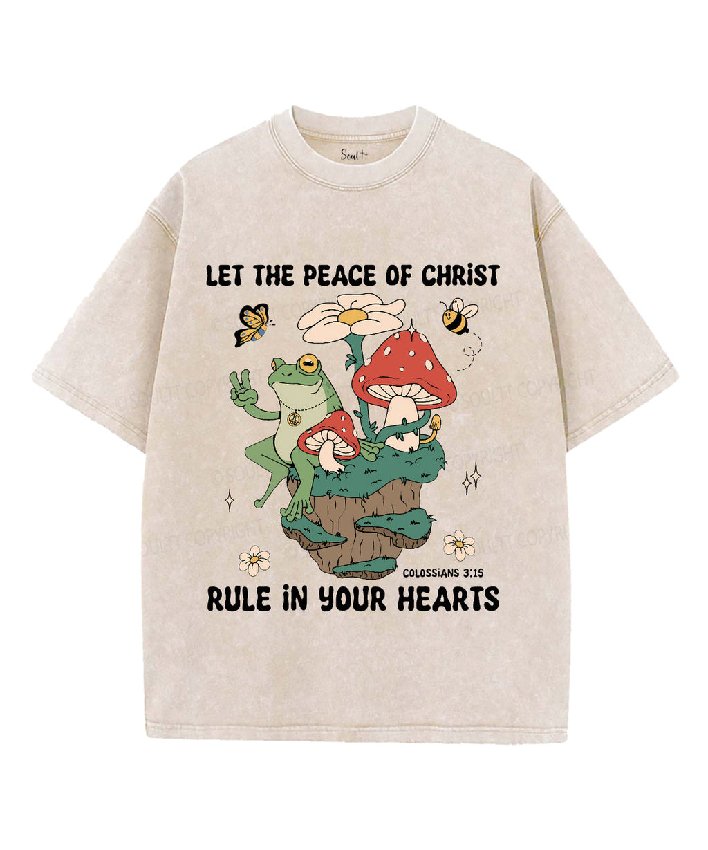 The Peace Of Christ Unisex Washed Christian T-shirt Hoodie, Sweatshirt | CiraTrend.com (Image 1)