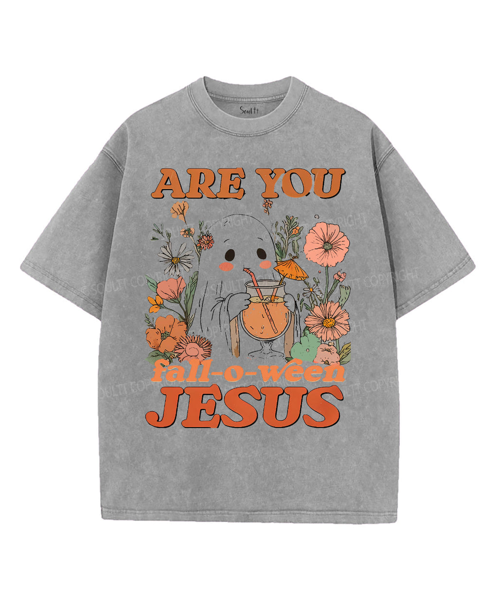 Halloween Jesus Unisex Washed Christian T-shirt Style001 Hoodie, Sweatshirt | CiraTrend.com (Image 4)