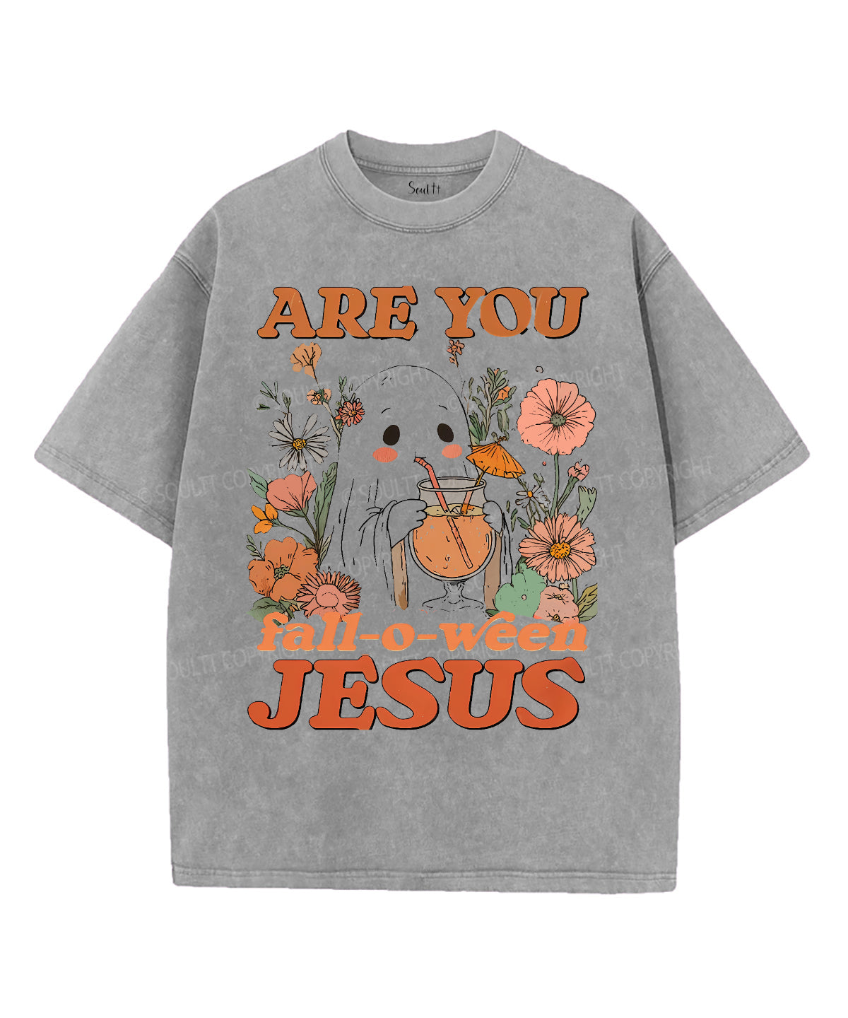 Halloween Jesus Unisex Washed Christian T-shirt Style001 Hoodie, Sweatshirt | CiraTrend.com (Image 4)