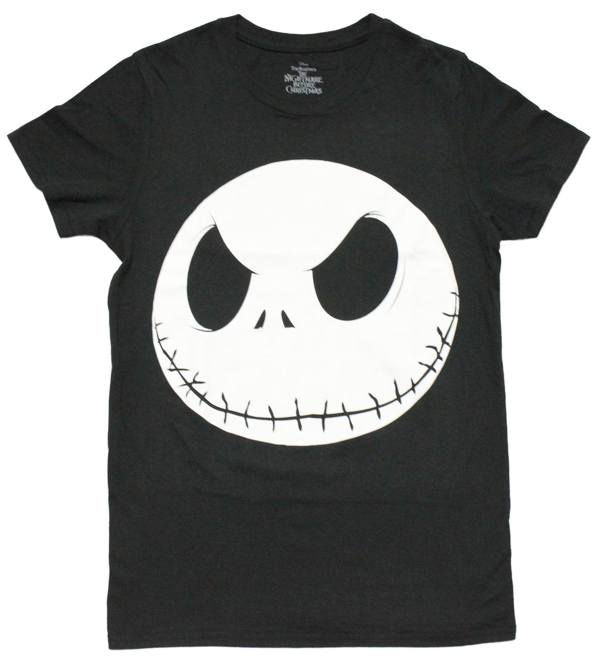 Nightmare Before Christmas Mens T-Shirt - Giant Jack Skellington Face Hoodie, Sweatshirt | CiraTrend.com
