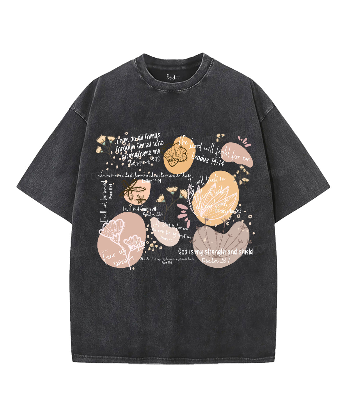 The Lord Will Fight For Me Washed Christian T-shirt Hoodie, Sweatshirt | CiraTrend.com (Image 2)