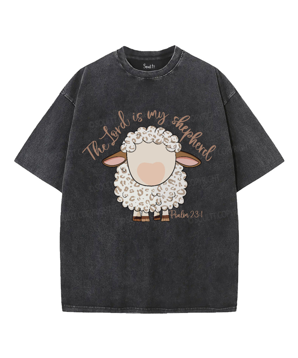 The Lord Is My Shepherd Unisex Washed Christian T-shirt Hoodie, Sweatshirt | CiraTrend.com (Image 2)