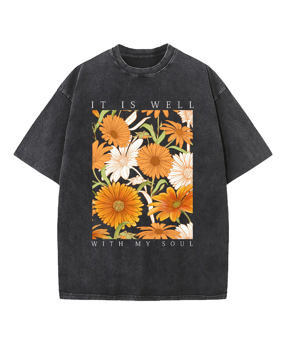 It Is Well With My Soul Washed Christian T-shirt Style009 Hoodie, Sweatshirt | CiraTrend.com (Image 1)