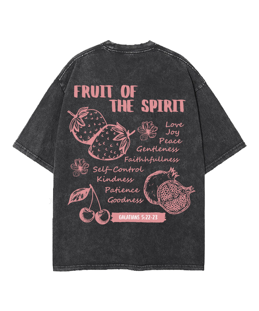 Fruit Of The Spirit Double Sided Unisex Washed Christian T-shirt Style004 Hoodie, Sweatshirt | CiraTrend.com (Image 5)