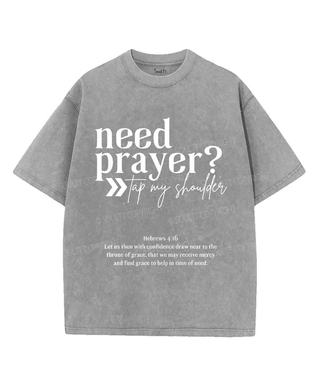 Need Prayer Unisex Washed Christian T-shirt Hoodie, Sweatshirt | CiraTrend.com (Image 2)