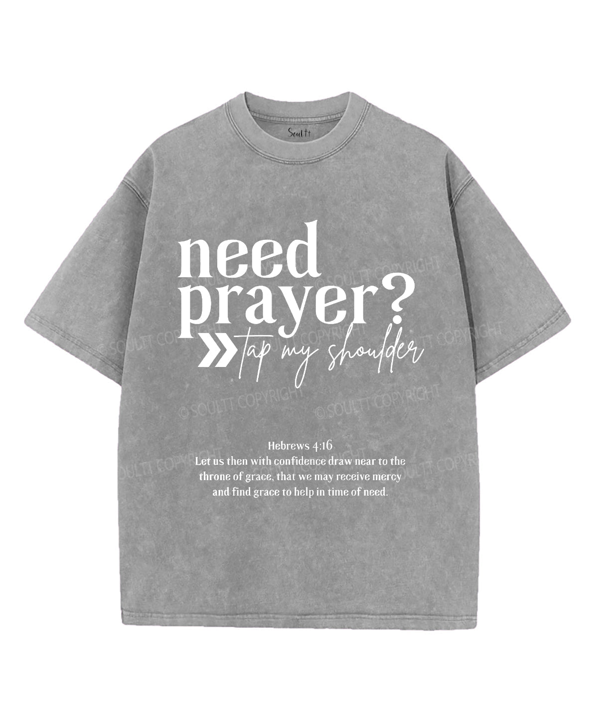 Need Prayer Unisex Washed Christian T-shirt Hoodie, Sweatshirt | CiraTrend.com (Image 2)