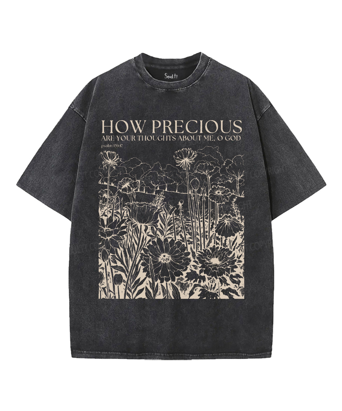 How Precious Are Your Thoughts About Me Washed Christian T-Shirts, Hoodie, Sweatshirt