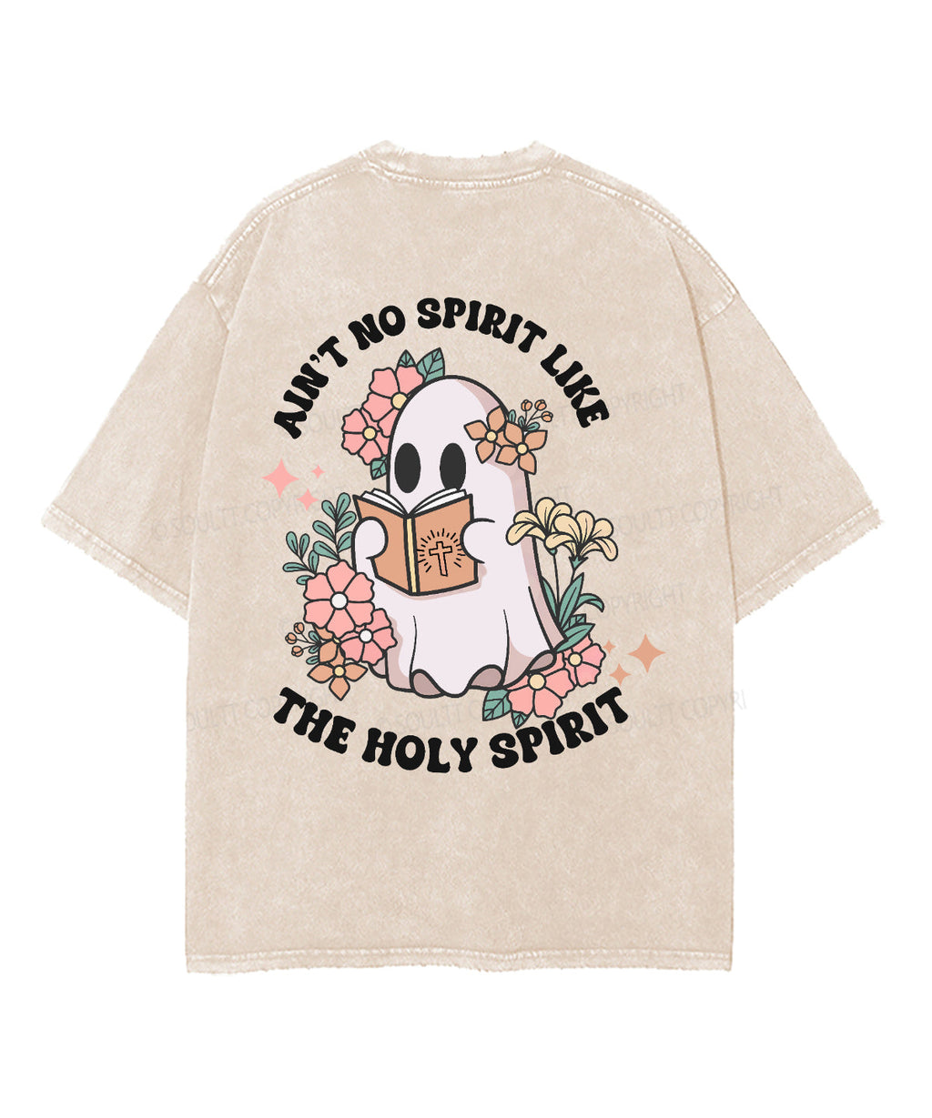 Ain't No Spirit Like The Holy Spirit Double Sided Unisex Washed Christian T-shirt Hoodie, Sweatshirt (Image 5)
