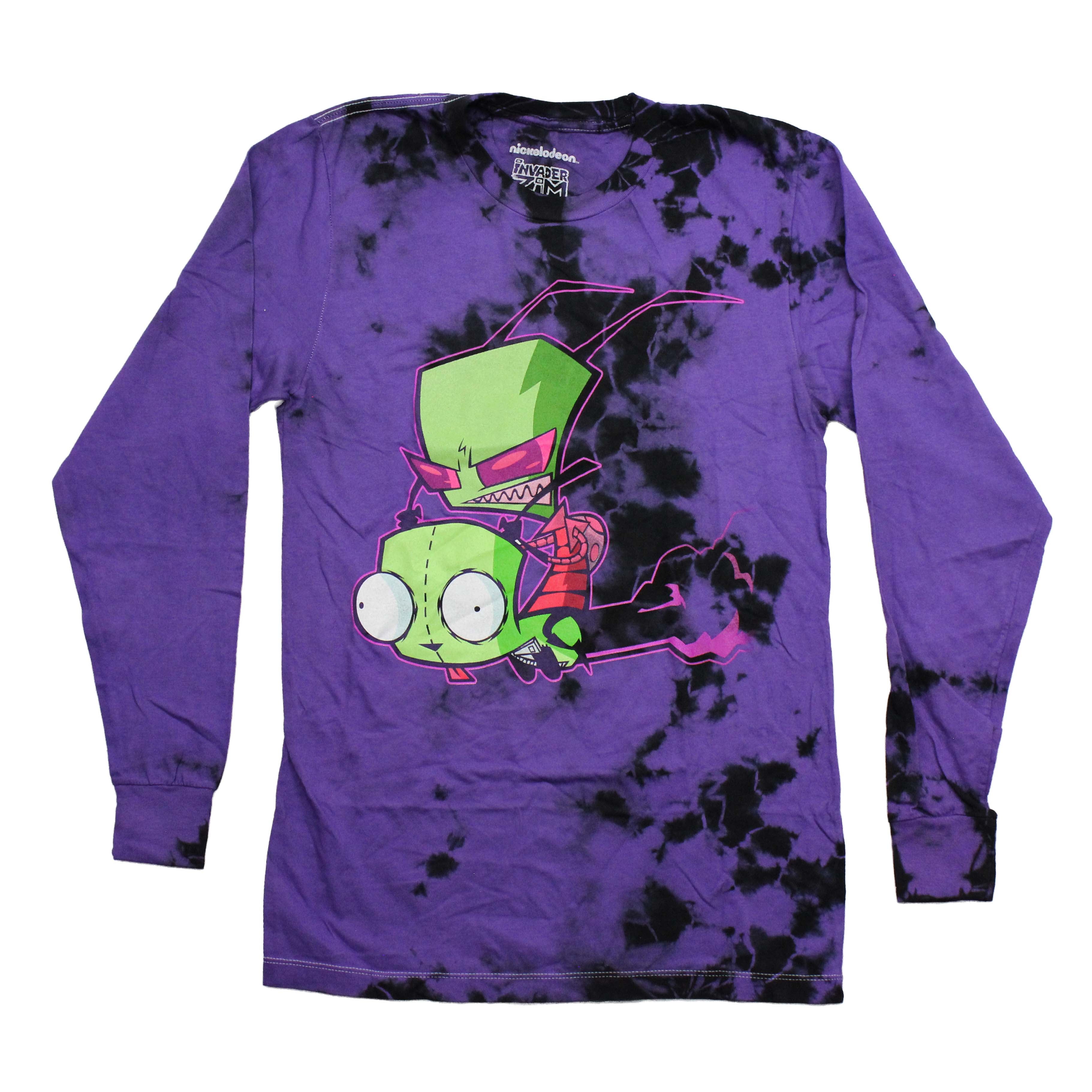 Invader Zim Mens Long Sleeve T-Shirt -Zim Riding Gir  Tie Dye Hoodie, Sweatshirt | CiraTrend.com