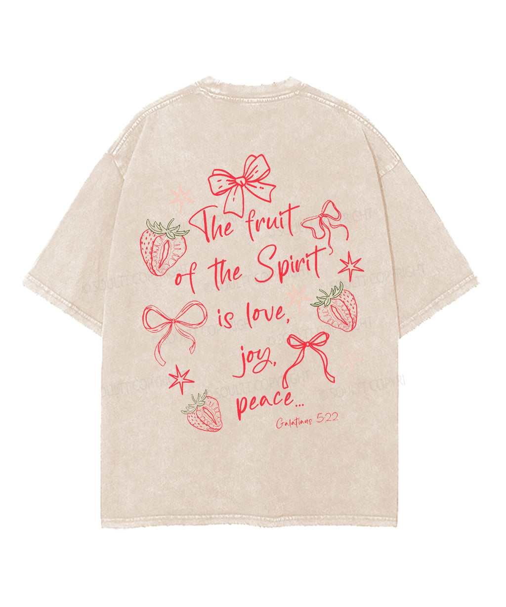 Fruit Of The Spirit Double Sided Unisex Washed Christian T-shirt Style015 Hoodie, Sweatshirt | CiraTrend.com (Image 3)