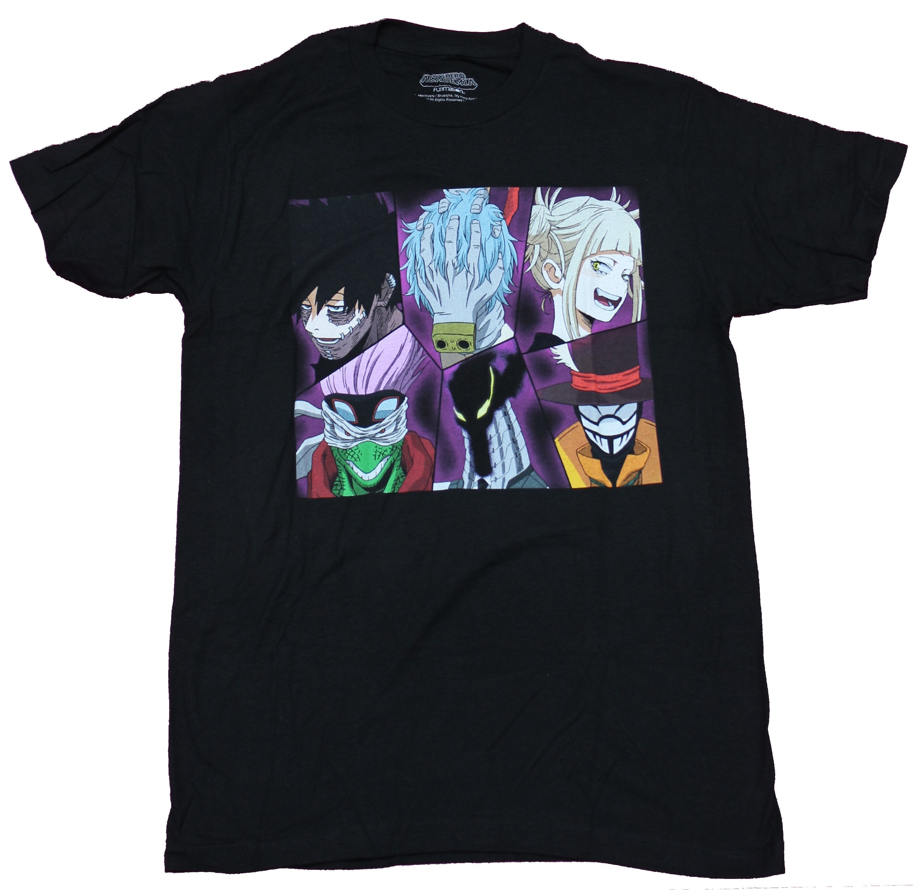 My Hero Academia Mens T-Shirt  -  6 Profiles of The League of Villains Hoodie, Sweatshirt | CiraTrend.com