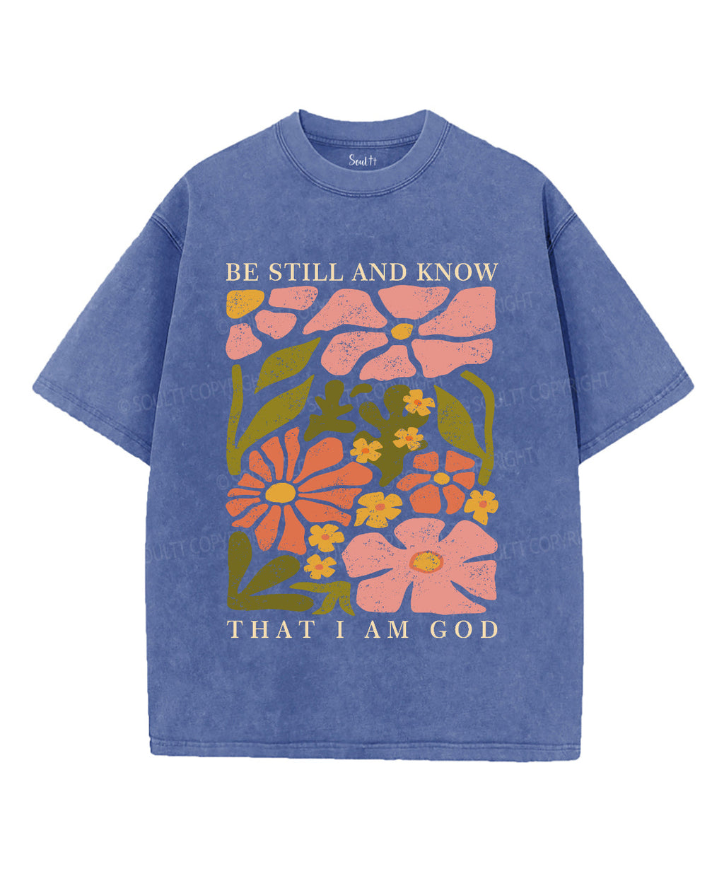 Be Still And Know Unisex Washed Christian T-shirt Style005 Hoodie, Sweatshirt | CiraTrend.com (Image 3)