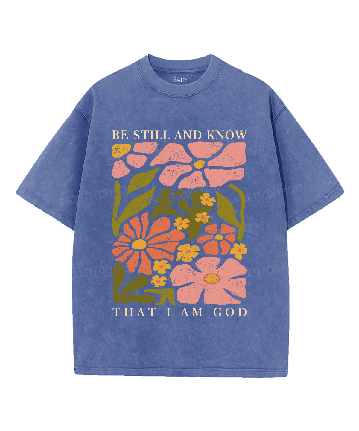 Be Still And Know Unisex Washed Christian T-shirt Style005 Hoodie, Sweatshirt | CiraTrend.com (Image 3)