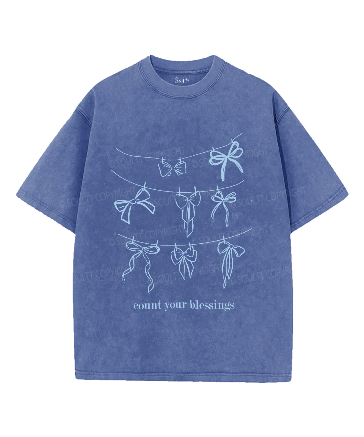 Count Your Blessings Unisex Washed Christian T-shirt Hoodie, Sweatshirt | CiraTrend.com (Image 4)