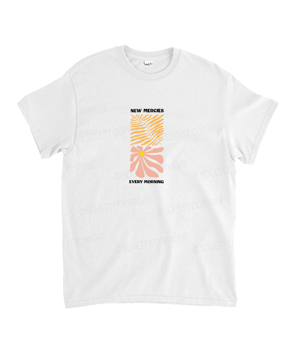 New Mercies Every Morning Double Sided Unisex Cotton Christian T-Shirt Hoodie, Sweatshirt | CiraTrend.com (Image 2)