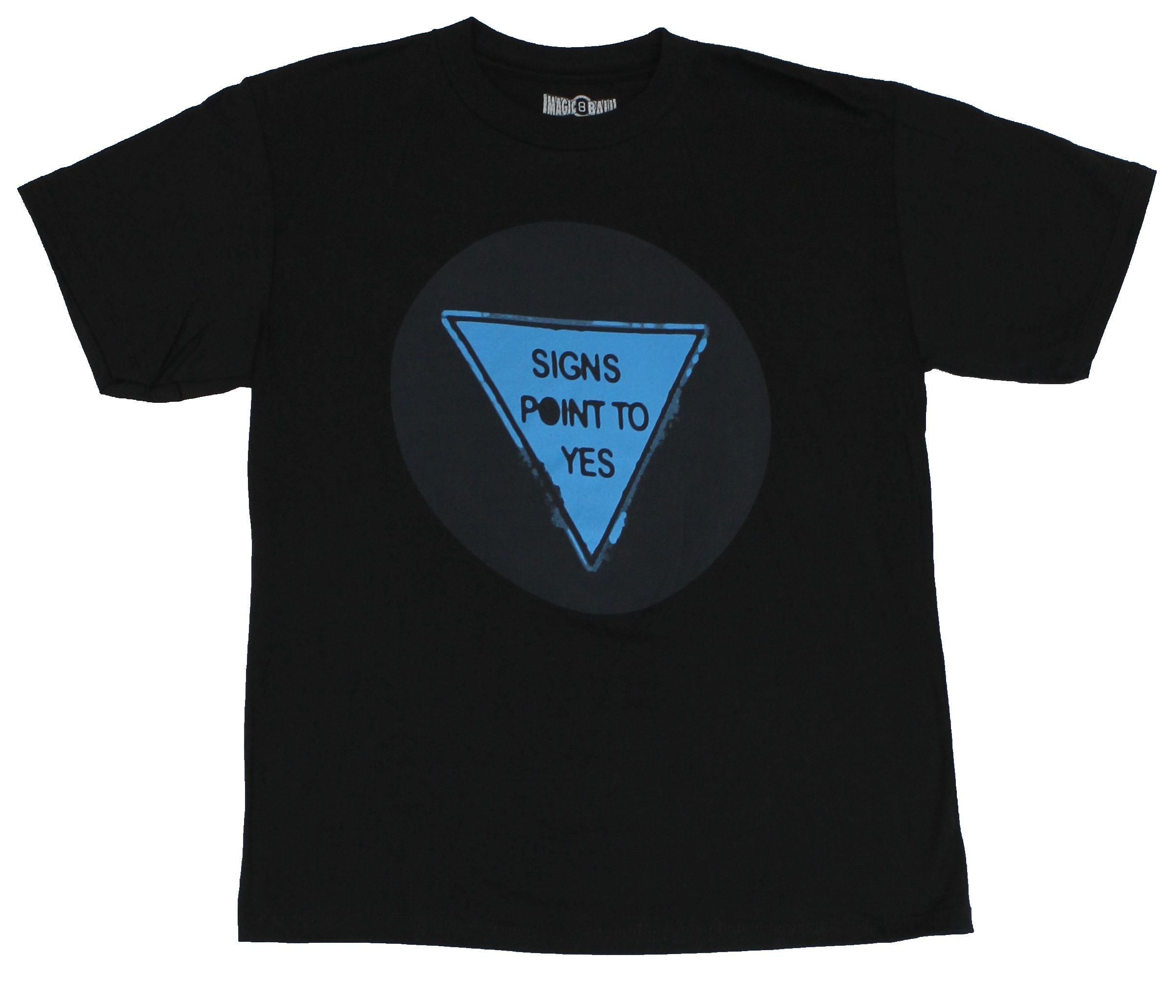 Eight ball Magic Eightball Mens T-shirt - Signs Point to Yes Distressed Image Hoodie, Sweatshirt | CiraTrend.com