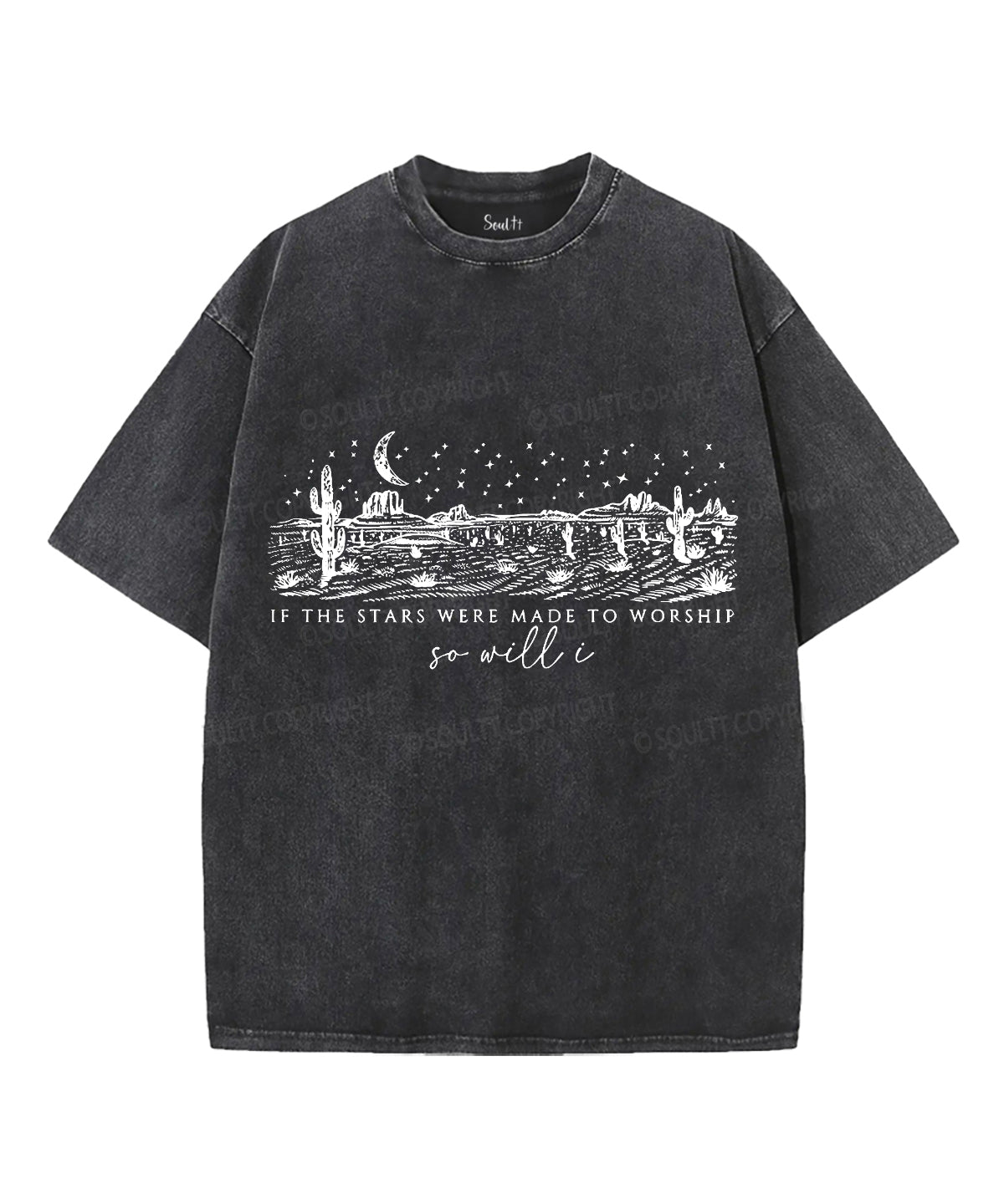 So Will I Unisex Washed Christian T-shirt Hoodie, Sweatshirt | CiraTrend.com (Image 1)