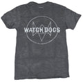 Watch Dogs Mens T-Shirt - Circled WD Logo Under Words Circle Logo Image Hoodie, Sweatshirt | CiraTrend.com