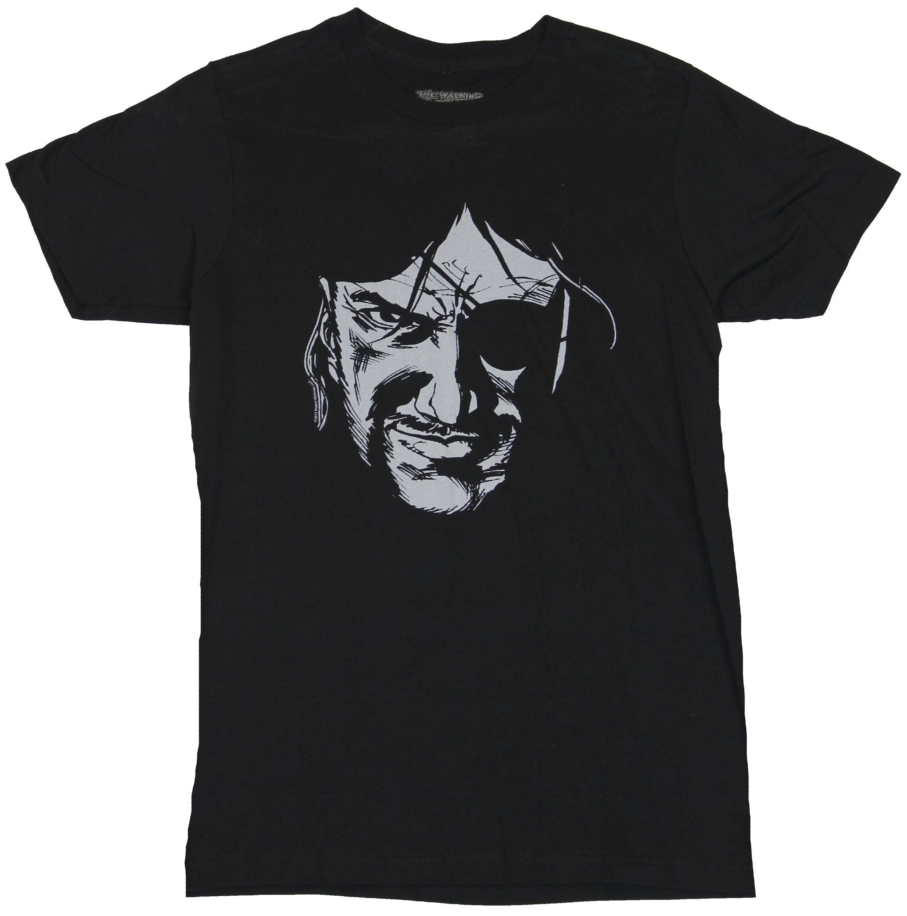 The Walking Dead Mens T-Shirt -  "The Governor" Comic Book Face Image Hoodie, Sweatshirt | CiraTrend.com
