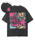 She Is A Mom Of Love Double Sided Unisex Washed Christian T-shirt Hoodie, Sweatshirt | CiraTrend.com (Image 1)